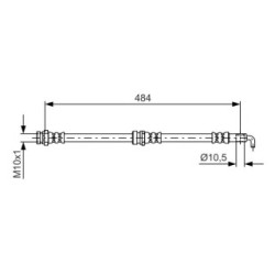 Brake Hose BOSCH 1987481602 OE Ref UH71-43-980