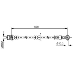 Brake Hose BOSCH 1987481605 OE Ref 26540 SA020