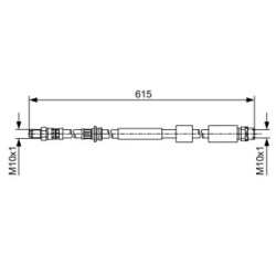 Brake Hose BOSCH 1987481615 OE Ref 34 30 6 792 254