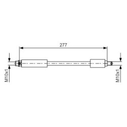 Brake Hose BOSCH 1987481616 OE Ref 34 30 6 887 447