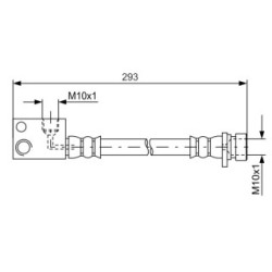Brake Hose BOSCH 1987481622 OE Ref 01468-TF0-G00