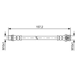 Brake Hose BOSCH 1987481624 OE Ref 46 21 040 88R