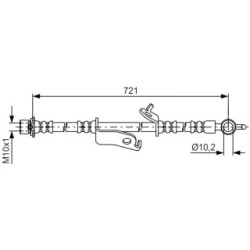 Brake Hose BOSCH 1987481636 OE Ref 9094702G22