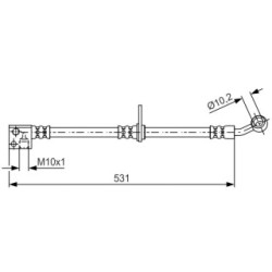 Brake Hose BOSCH 1987481644 OE Ref 01465-SMG-E00