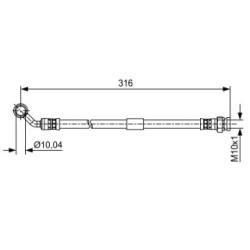 Brake Hose BOSCH 1987481648 OE Ref NF47-43-810A