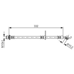 Brake Hose BOSCH 1987481655 OE Ref 90947W2017