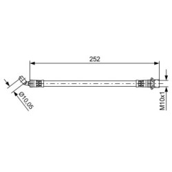 Brake Hose BOSCH 1987481662 OE Ref 9094702F23