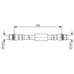 Brake Hose BOSCH 1987481665 OE Ref K1401070480