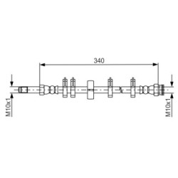 Brake Hose BOSCH 1987481667 OE Ref 504175595