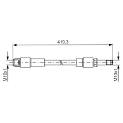 Brake Hose BOSCH 1987481674 OE Ref 246 420 01 48