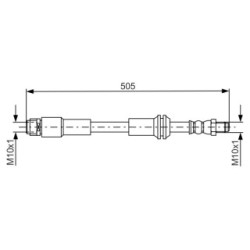 Brake Hose BOSCH 1987481675 OE Ref 246 420 02 48
