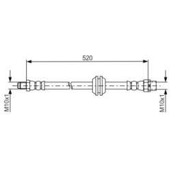 Brake Hose BOSCH 1987481680 OE Ref 34 30 9 804 831