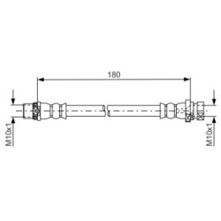 Brake Hose BOSCH 1987481682 OE Ref 46 21 030 97R