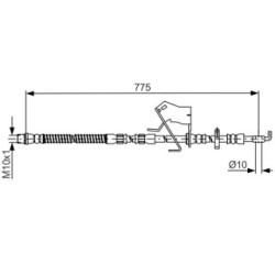 Brake Hose BOSCH 1987481684 OE Ref 4806 K4