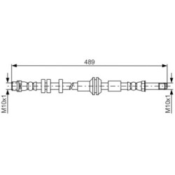 Brake Hose BOSCH 1987481691 OE Ref 4G0 611 775 B