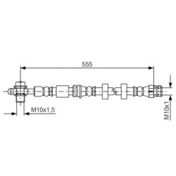 Brake Hose BOSCH 1987481694 OE Ref 6R0 611 701 G