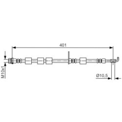 Brake Hose BOSCH 1987481700 OE Ref 1751661