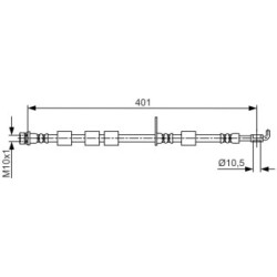 Brake Hose BOSCH 1987481701 OE Ref AY112078BA
