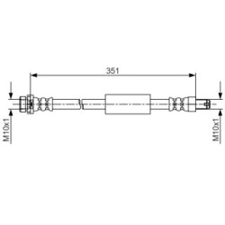 Brake Hose BOSCH 1987481705 OE Ref 1763955
