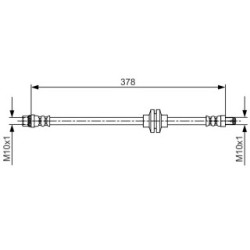 Brake Hose BOSCH 1987481707 OE Ref 93167716