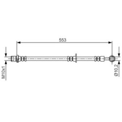 Brake Hose BOSCH 1987481710 OE Ref 26590 SC010