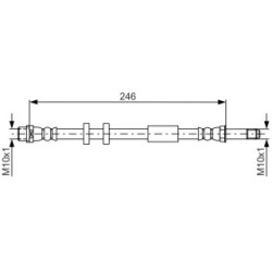 Brake Hose BOSCH 1987481714 OE Ref 4H0 611 775 B
