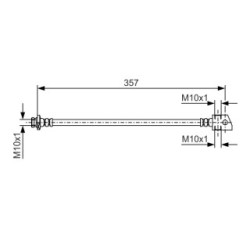 Brake Hose BOSCH 1987481719 OE Ref 97124880
