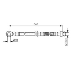 Brake Hose BOSCH 1987481724 OE Ref MR407889