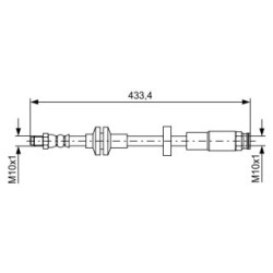 Brake Hose BOSCH 1987481726 OE Ref 51917836