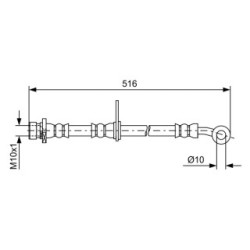 Brake Hose BOSCH 1987481730 OE Ref 01464-TL1-G00