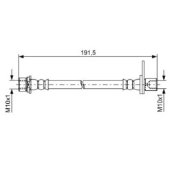 Brake Hose BOSCH 1987481738 OE Ref 90947 W2014