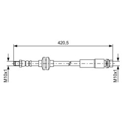 Brake Hose BOSCH 1987481739 OE Ref 31317913