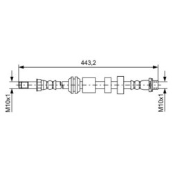 Brake Hose BOSCH 1987481740 OE Ref 31317909