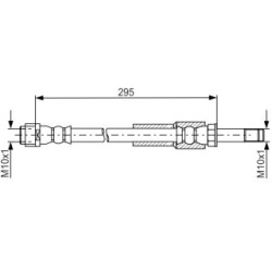 Brake Hose BOSCH 1987481746 OE Ref 172 428 00 35