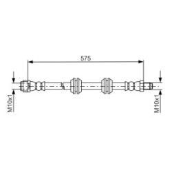 Flexible de frein BOSCH 1987481750 pour MERCEDES CLASSE R OE A2514200448 BOSCH