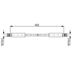 Brake Hose BOSCH 1987481754 OE Ref 461 420 09 48