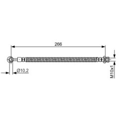 Brake Hose BOSCH 1987481755 OE Ref 58731 02500