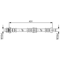 Flexible de frein BOSCH 1987481762 pour HYUNDAI MATRIX OE 5873717300 BOSCH