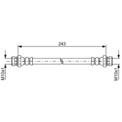 Flexible de frein BOSCH 1987481763 pour HYUNDAI, KIA SONATA, MAGENTIS OE 5873738000 BOSCH
