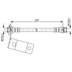 Brake Hose BOSCH 1987481765 OE Ref 58812 26100