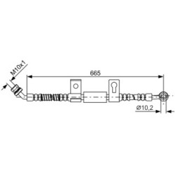 Flexible de frein BOSCH 1987481790 pour KIA SORENTO OE 587313E100 BOSCH