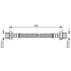 Flexible de frein BOSCH 1987481793 pour KIA SORENTO OE 587363E100 BOSCH