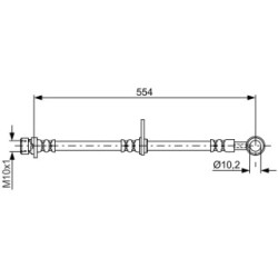 Flexible de frein BOSCH 1987481799 pour HONDA ACCORD OE 01466-SED-000 BOSCH