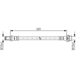 Flexible de frein BOSCH 1987481807 pour FORD TRANSIT OE 1488316 BOSCH