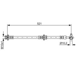 Brake Hose BOSCH 1987481819 OE Ref 462101AA1A