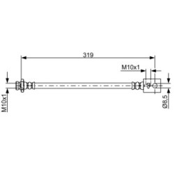 Flexible de frein BOSCH 1987481823 pour NISSAN 350Z OE 46210CD010 BOSCH