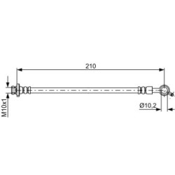 Brake Hose BOSCH 1987481829 OE Ref 462101FE0D