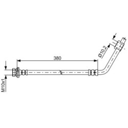Brake Hose BOSCH 1987481835 OE Ref 46211 2S620