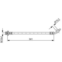 Brake Hose BOSCH 1987481840 OE Ref 46211EB30B