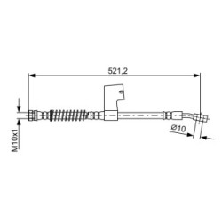 Brake Hose BOSCH 1987481860 OE Ref 58731 1A000